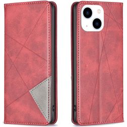 Mobigear Rhombus Slim iPhone 15 Pungetui - Rød
