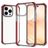 Mobigear Full Bumper iPhone 14 Plus Hardcase Back cover Antiurto - Trasparente / Rosso