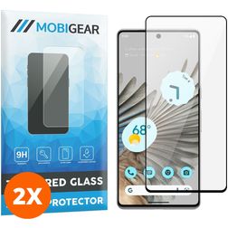 Mobigear Premium Google Pixel 7 Pro Cristal templado Protector de pantalla - Compatible con fundas - Negro (pack de 2)