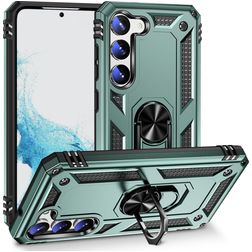 Mobigear Armor Ring Samsung Galaxy S23 Hardcase Etui plecki Wstrząsoodporne z pierścieniem - Zielony