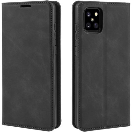 Mobigear Retro Slim Samsung Galaxy Note 10 Lite Plånboksfodral med sedelfack - Svart