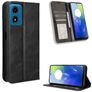 Mobigear Sensation Motorola Moto E14 Pungetui med Seddelrum - Sort