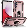 Mobigear Armor Ring Samsung Galaxy A14 Hårdt Bagsidecover Stødsikkert med ringholder - Rosaguld