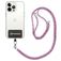 Mobigear Lanyard Universellt justerbart mobilband - Vit / Blå / Magenta