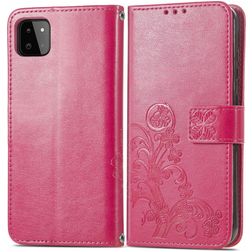 Mobigear Clover Samsung Galaxy A22 4G Funda tipo libro Cartera - Magenta