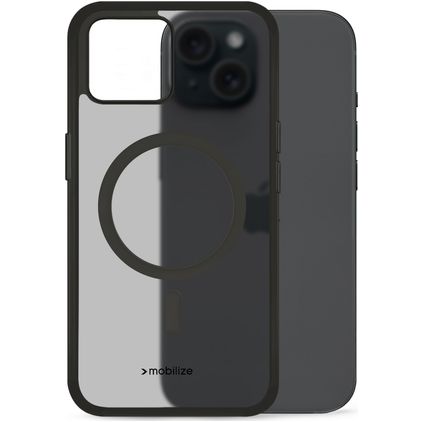 Mobilize Hybrid iPhone 15 MagSafe Hard Case Back cover Shockproof - Black