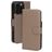Mobiparts iPhone 16 Pro MagSafe Case Genuine Leather Detachable 2-in-1 Wallet Case Wallet - Taupe