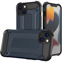 Mobigear Outdoor iPhone 15 Plus Funda Plástico rígido Carcasa Antigolpes - Azul marino