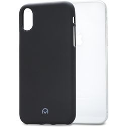 Mobilize Rubber Gelly iPhone XS Fleksibel TPU Bagsidecover - Sort