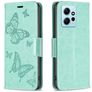 Mobigear Butterfly Xiaomi Redmi Note 12 Wallet case - Green