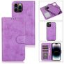 Mobigear Wallet iPhone 15 Pro Max Funda tipo libro 2 en 1 con carcasa extraíble Cartera - Morado