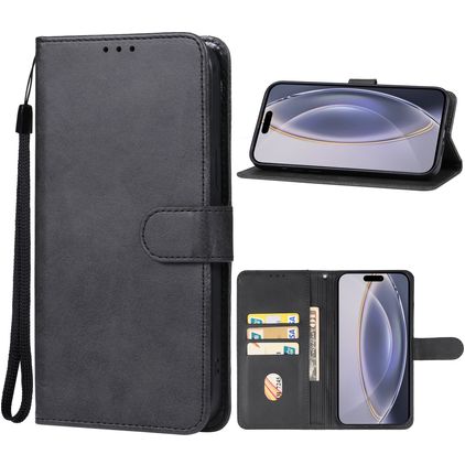 Mobigear Wallet iPhone 16 Pro Capa livro Carteira - Preto