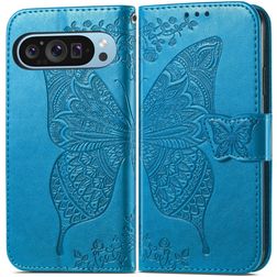 Mobigear Butterfly Google Pixel 10 Pro Funda tipo libro Cartera - Azul