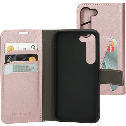 Mobiparts Classic Wallet Samsung Galaxy S23 Cover a libro portafoglio - Rosa