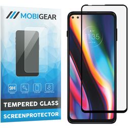 Mobigear Premium Motorola Moto G 5G Plus Glas Skærmbeskytter - Case Friendly - Sort