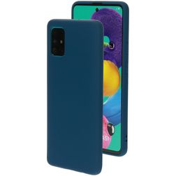 Mobiparts Samsung Galaxy A51 Silikon Etui plecki - Blueberry Blue