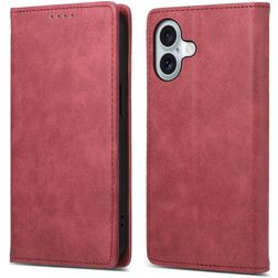 Mobigear Wallet iPhone 16 Wallet case - Red