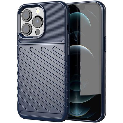 Mobigear Groove iPhone 13 Pro Max TPU flexible Carcasa - Azul