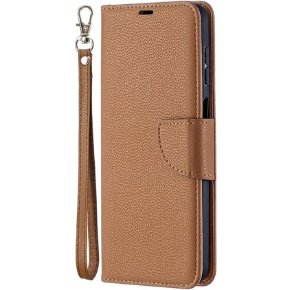 Mobigear Excellent Samsung Galaxy A12 Plånboksfodral med sedelfack - Konjak