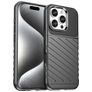 Mobigear Groove iPhone 16 Pro Flexibilní TPU Zadní kryt - Černá