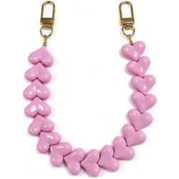 Mobigear Plastic Heart Universal Adjustable Phone Cord - Blush Pink