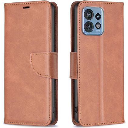 Mobigear Excellent Motorola Edge 40 Pro Funda tipo libro Cartera - Marrón