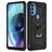 Mobigear Armor Ring Motorola Moto G71 5G Hardcase Back cover Antiurto con anello - Nero