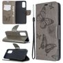 Mobigear Butterfly Samsung Galaxy S20 Capa livro Carteira - Cinzento