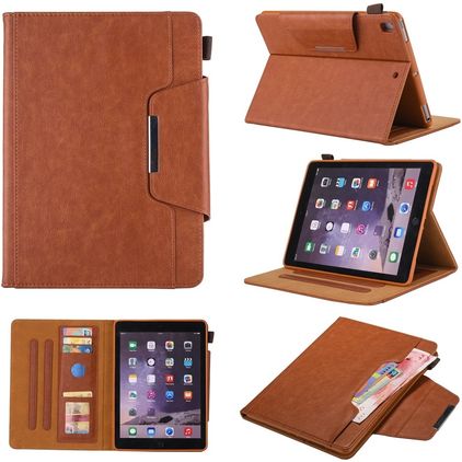 Mobigear Luxury iPad 8 (2020) Cover a libro + Portapenna - Marrone