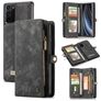 CaseMe 008 Samsung Galaxy Note 20 Capa livro 2 em 1 com capa traseira amovível Carteira - Preto