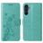 Mobigear Flowers Samsung Galaxy A16 Wallet case - Green