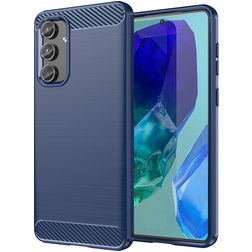 Mobigear Brushed Slim Samsung Galaxy M55 TPU flessibile Back cover - Blu