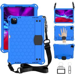 Mobigear Ruggedized iPad 11 (2025) Schiuma EVA Back cover + Portapenna + Tracolla + Supporto - Blu