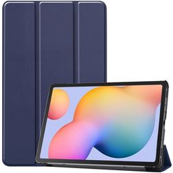 Mobigear Tri-Fold Samsung Galaxy Tab S6 Lite Capa livro - Azul escuro