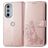 Mobigear Clover Motorola Edge 30 Pro Funda tipo libro Cartera - Oro rosa