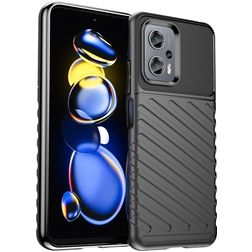 Mobigear Groove POCO X4 GT TPU flexible Carcasa - Negro