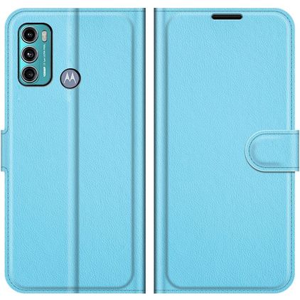 Mobigear Classic Motorola Moto G60 Pungetui med Seddelrum - Blå