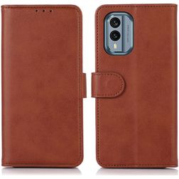 Mobigear Wallet Nokia X30 Plånboksfodral med sedelfack - Brun