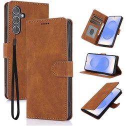 Mobigear Wallet Samsung Galaxy S26 Lompakkokotelo + Setelitasku - Ruskea
