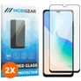 Mobigear Premium Vivo Y76 Vidro temperado Película de ecrã - Compatível com capas - Preto (Pack de 2)