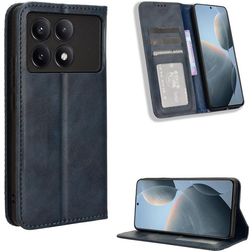Mobigear Sensation POCO X6 Pro Plånboksfodral med sedelfack - Blå