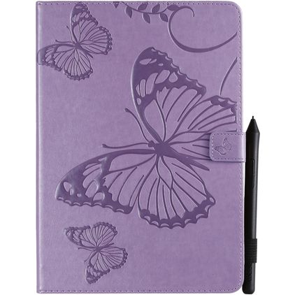 Mobigear Butterfly iPad Pro 10,5 polegadas (2017) Capa livro + Suporte para caneta stylus - Roxo