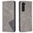 Mobigear Rhombus Slim Samsung Galaxy S25 Plus Wallet case - Grey