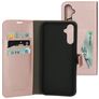 Mobiparts Classic Wallet Samsung Galaxy A14 Lompakkokotelo + Setelitasku - Vaaleanpunainen