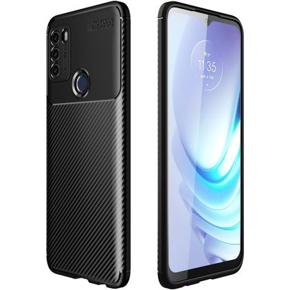 Mobigear Racing Motorola Moto G50 Flexibilní TPU Zadní kryt - Černá