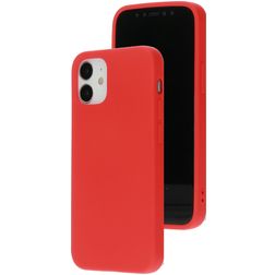 Mobiparts iPhone 12 Mini Silicone Capa traseira - Scarlet Red