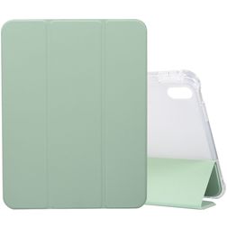 Mobigear Tri-Fold Gel iPad 11 (2025) TPU / Umělá kůže Knížkové pouzdro + Držák na stylus - Zelená