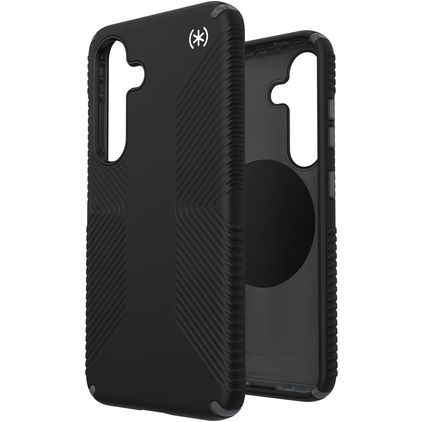 Speck Presidio2 Grip Magnet Samsung Galaxy S25 MagSafe Hårdt Bagsidecover Stødsikkert - Sort