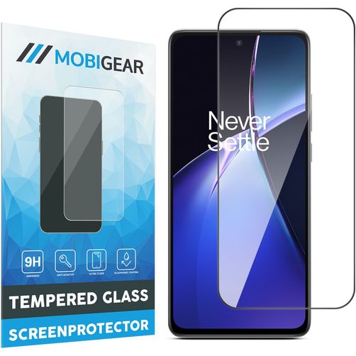 Mobigear Premium OnePlus Nord CE 4 Lite Tempered Glass Screen Protector - Case Friendly - Black