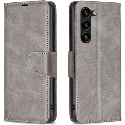 Mobigear Excellent Samsung Galaxy S25 Plus Plånboksfodral med sedelfack - Grå